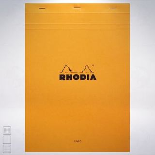 法國 RHODIA Head-Stapled Notepad A4 N18 上掀式筆記本: 橘色/Orange