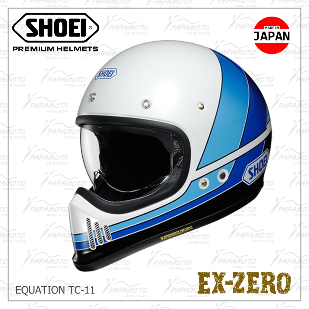 【趴趴騎士】SHOEI EX-ZERO EQUATION TC-11 山車帽 復古越野安全帽