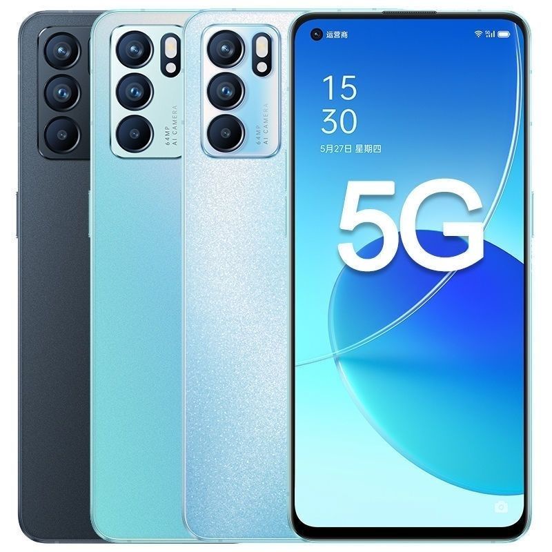 OPPO Reno6 台版内建Google 8G/128G（5G 6.43吋） 8+128G 聯發科天璣900 二手福利