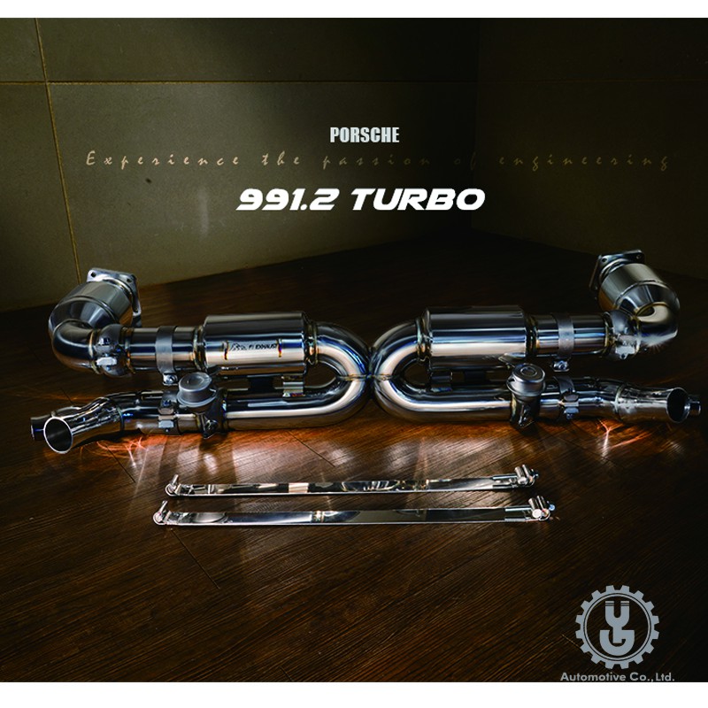 FI 高流量帶三元催化頭段 當派 排氣管 Porsche 991.2 turbo 2013+ 底盤【YGAUTO】