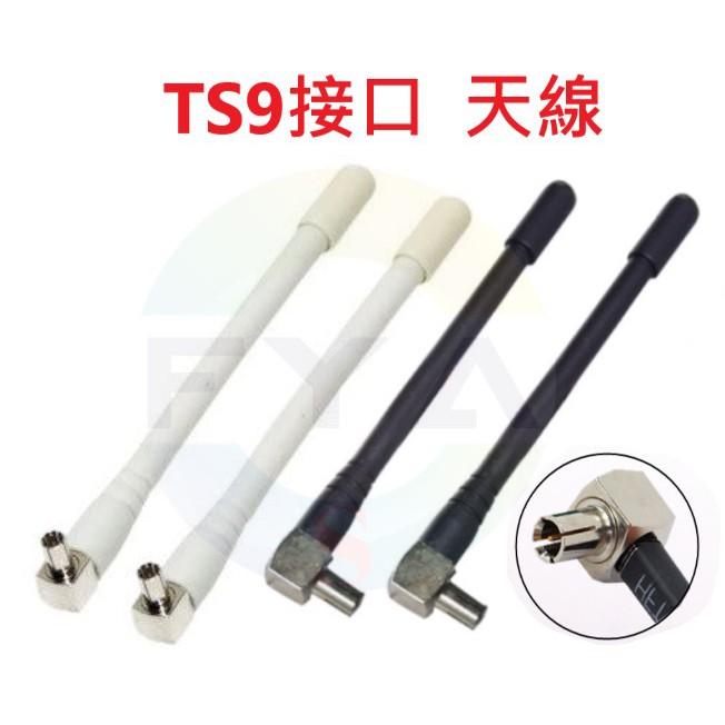 5dBi 網卡增益 TS9 3G 4G LTE 灣頭天線 WIFI TS9 網路 天線 B69