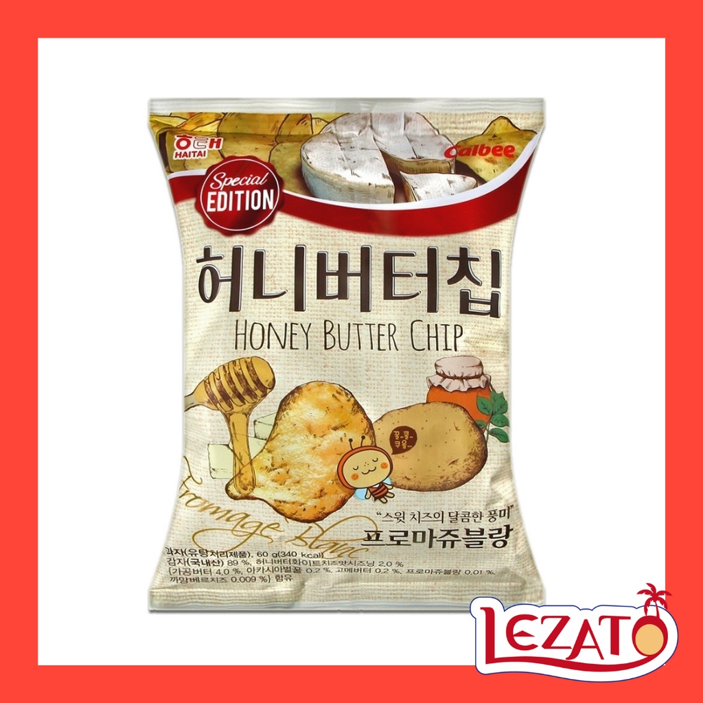 【Lezato樂佳多】韓國 海太 蜂蜜奶油風味薯片 洋芋片 白乳酪口味 HAITAI HONEY BUTTER CHIP