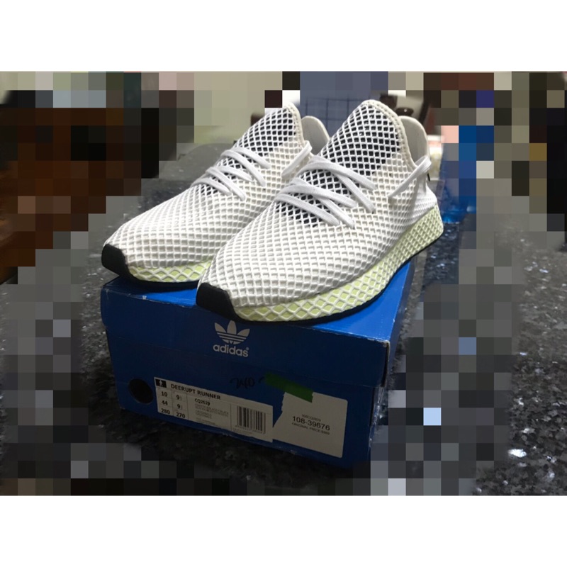 全新 正品Adidas originals Deerupt Runner 白色 編織 潮流  三片葉