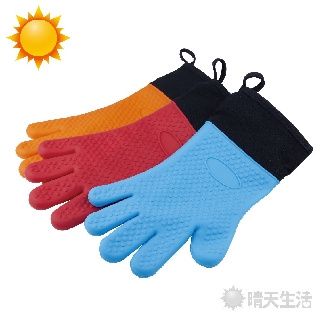 居家矽膠防燙手套 顏色隨機 手套 防燙手套 烘焙手套【晴天】