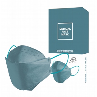 川鈜 KF94韓版3D立體醫用口罩-雙鋼印-東京藍 10片/盒