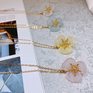【Accessories Blossom】日本流行立體半透明多色花朵項鍊