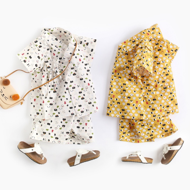 (現貨+預購)童裝 夏季 日式 兒童 浴衣 和服 兩件套 套裝