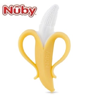 【小童話親子嚴選】美國 nuby 香蕉按摩潔牙刷 潔牙器