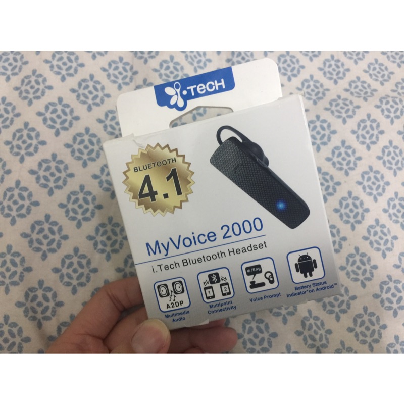 i-Tech MyVoice 2000掛耳式藍牙耳機(黑色)
