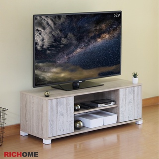 RICHOME 福利品 TV-159 雙門電視櫃 (電線孔) (防潑水) 電視櫃 視聽櫃 收納櫃 鞋櫃 玄關櫃