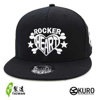 KURO-SHOP設計款 ROCKER HEART潮流板帽(可客製化電繡)