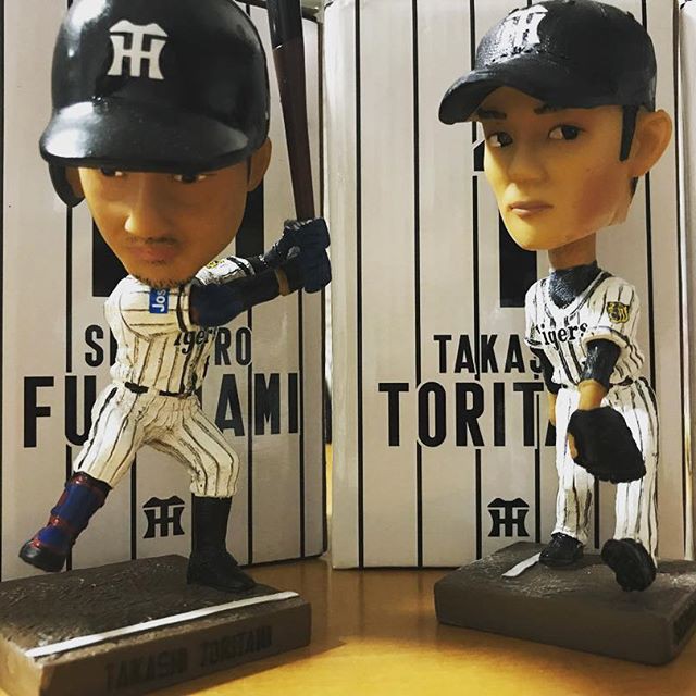 Npb日本職棒 阪神虎新世代王牌藤浪晉太郎投球姿勢17搖頭公仔bobblehead 蝦皮購物