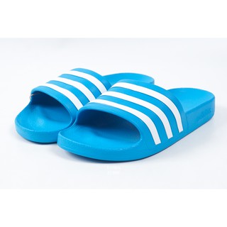 胖達）ADIDAS ADILETTE AQUA 防水 運動 拖鞋 FY8047 藍 男女鞋
