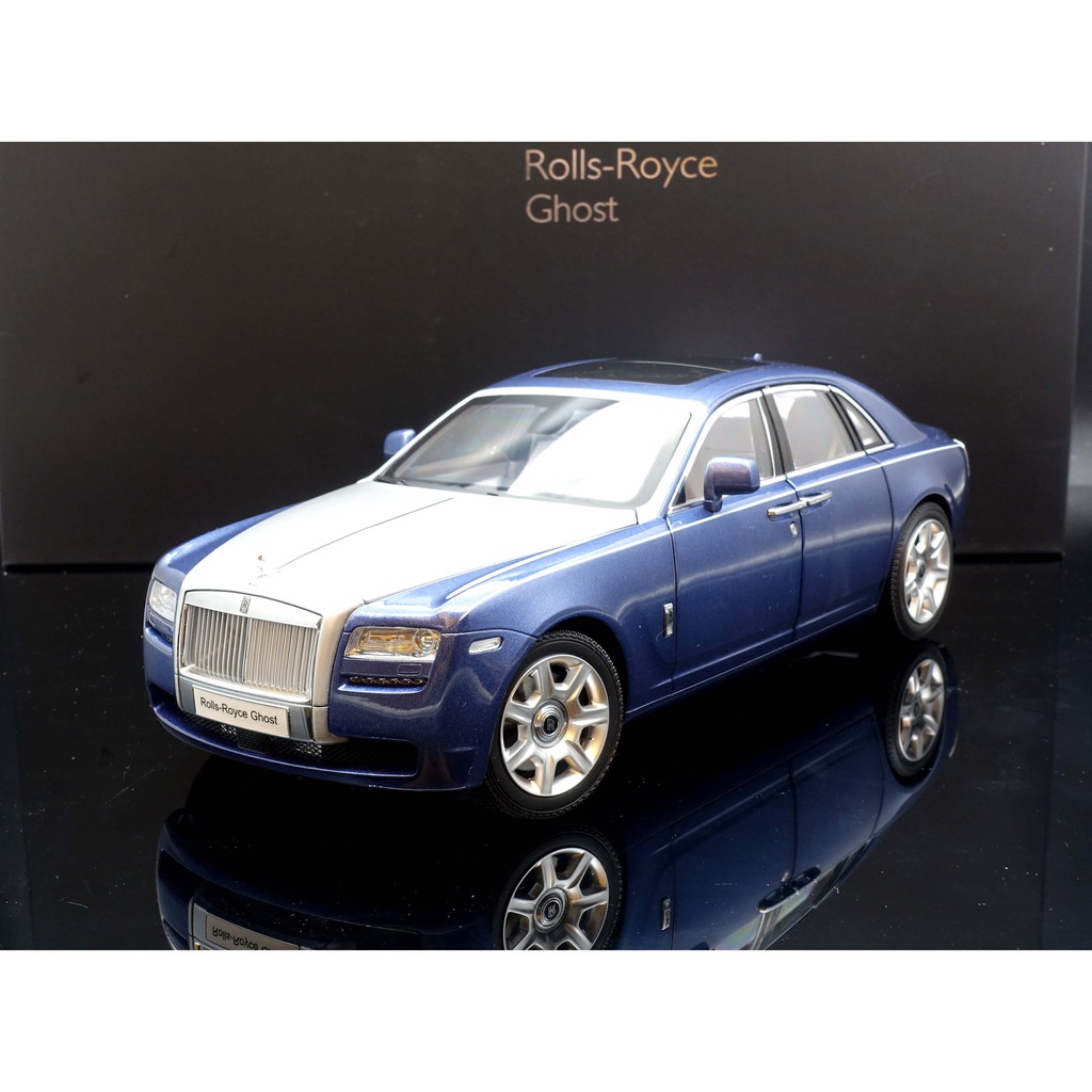 Kyosho 1/18 Rolls Royce Ghost   Blue / Silver MASH