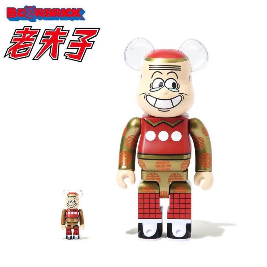 Image.台中逢甲店 BE@RBRICK BEARBRICK 400%100% 庫柏力克熊 老夫子 新年版