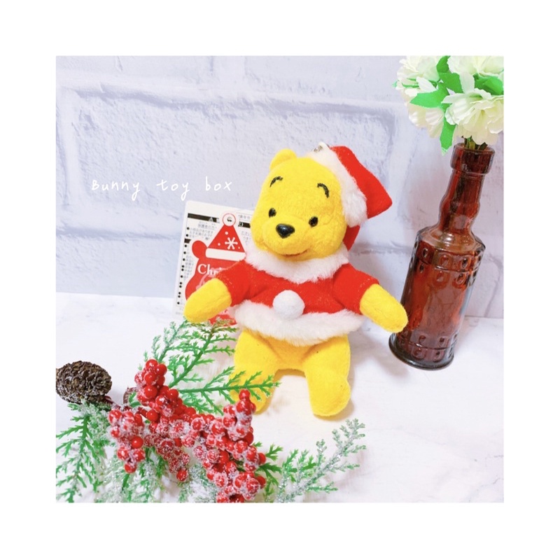 絕版 ✨ 日本 東京迪士尼 2014聖誕節 限定 小熊維尼 聖誕節維尼 吊飾 玩偶