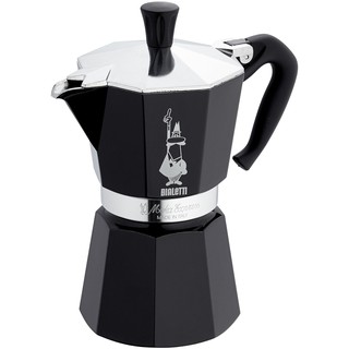 超美推薦~~ 義大利原廠製黑色限量款～Bialetti Moka express 6人六杯 三杯經典八角摩卡壺