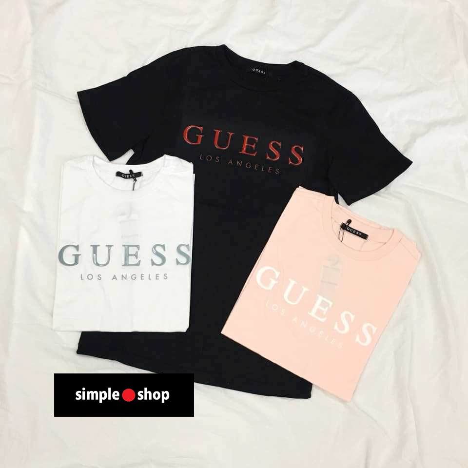 【Simple Shop】GUESS T-Shirts短T GUESS短袖 GUESS LOGO 字體 短袖 經典倒三角