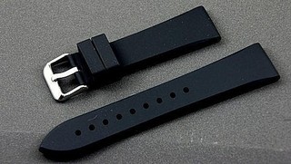 23mm 絕佳手感設計師款紳士錶適用優雅風格高質感平面無紋矽膠錶帶tissot seiko oris