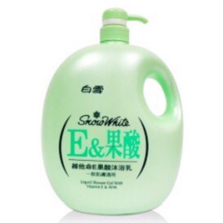 白雪E＆果酸沐浴乳2000ml-附發票