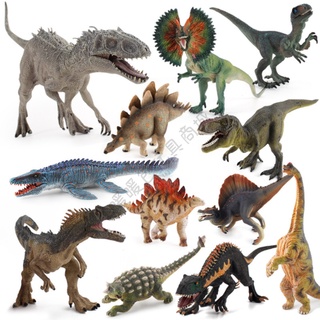 侏羅紀世界 恐龍模型 實心恐龍玩具 小藍迅猛龍 帝王暴龍 霸王龍 混種迅猛龍 甲龍 滄龍 棘龍 金剛骷髏島暴龍 #1