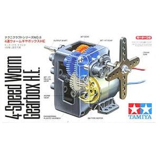 (大鳥叔叔模型)TAMIYA 田宮工作樂72008 4-SPEED WORM GEARBOX HE4段變速齒輪箱