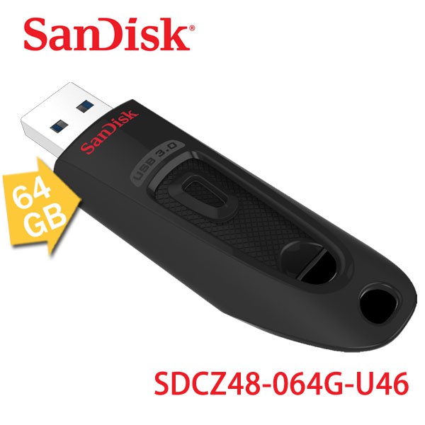【3CTOWN】含稅附發票【公司貨】SanDisk CZ48 64G Ultra 64GB USB 3.0 隨身碟
