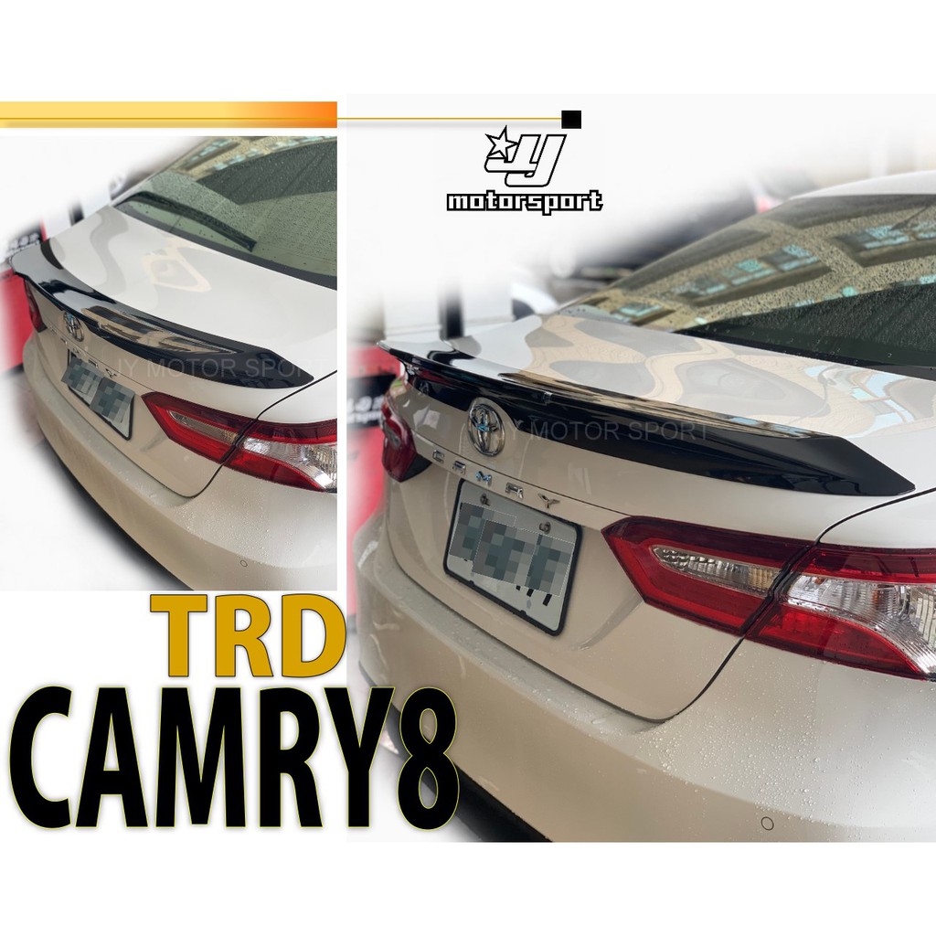 小傑車燈精品--全新 CAMRY 2018 2019 18 19年 8代 專用 TRD 樣式 尾翼 含烤漆