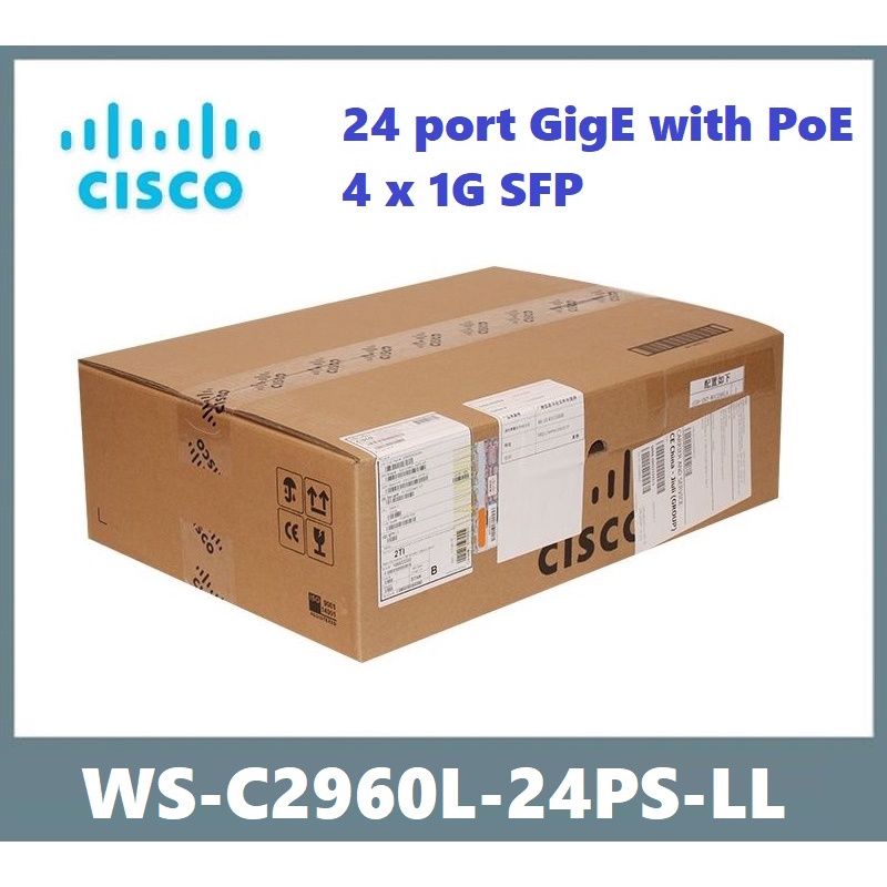 【全新原裝】思科 Cisco WS-C2960L-24PS-LL 24口 POE 4 SFP 網路交換機 二層
