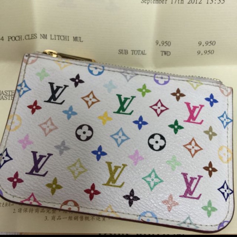 Louis Vuitton 村上隆彩色零錢包 鑰匙包LV
