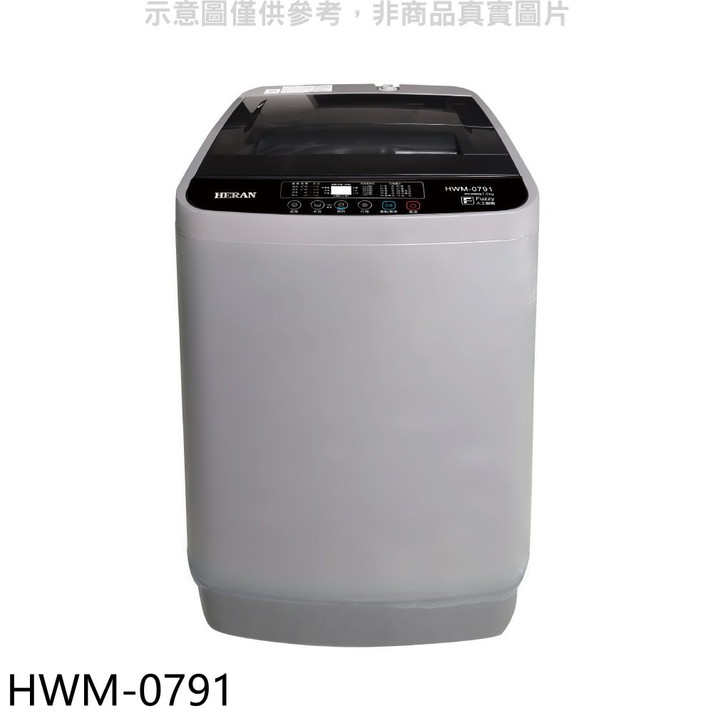 禾聯7.5公斤洗衣機HWM-0791 大型配送