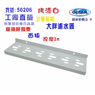 【巡航淨水】大胖三管鐵架濾殼吊板組.軟水器.淨水器.水塔過濾器.水族館(貨號B206)