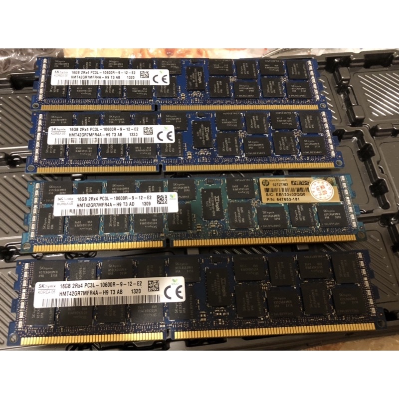 SK Hynix 16GB 2Rx4 PC3L-10600R ECC REG server 用RAM x79 x58