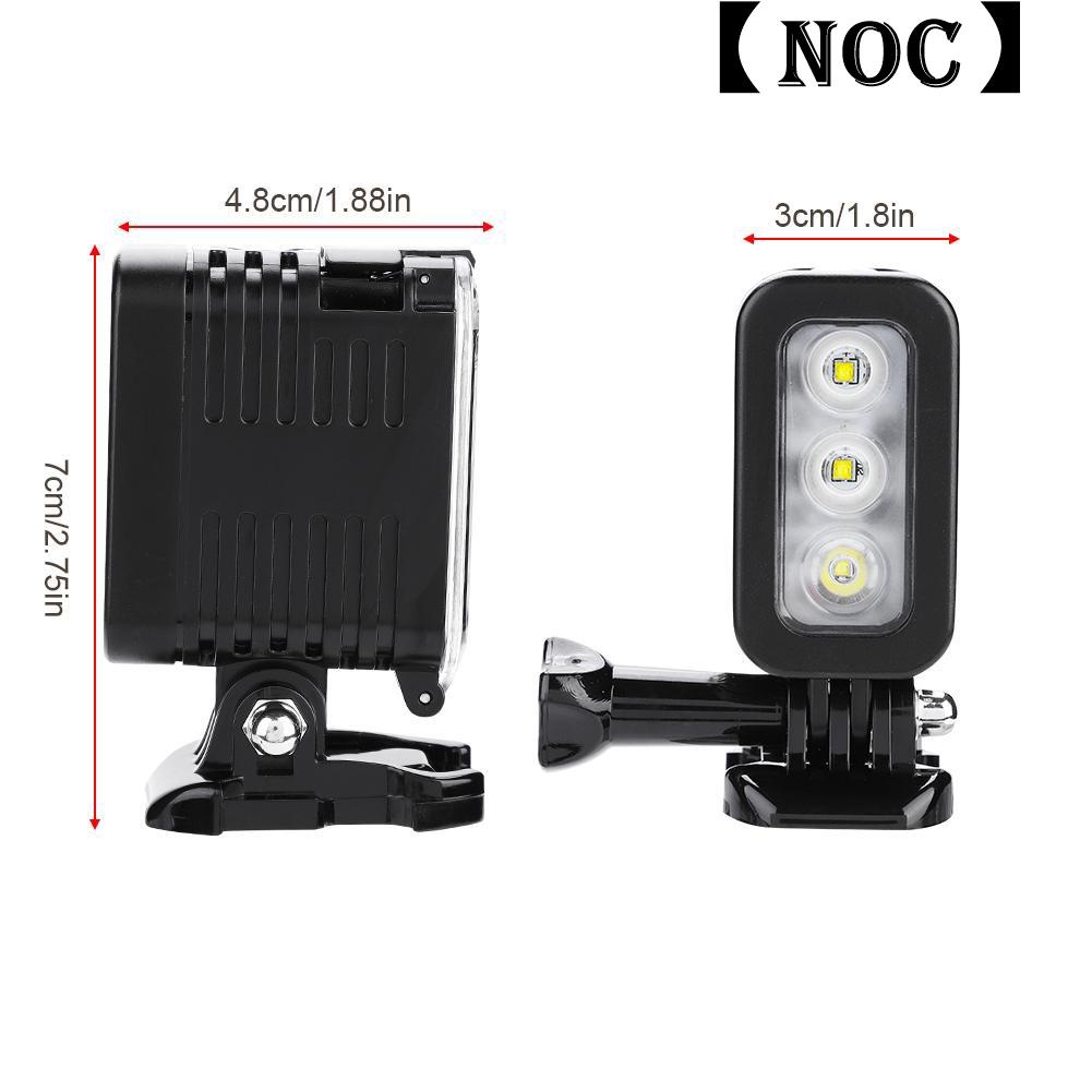 Noc Led工作室視頻攝像機補光燈潛水水下gopro相機zy 蝦皮購物
