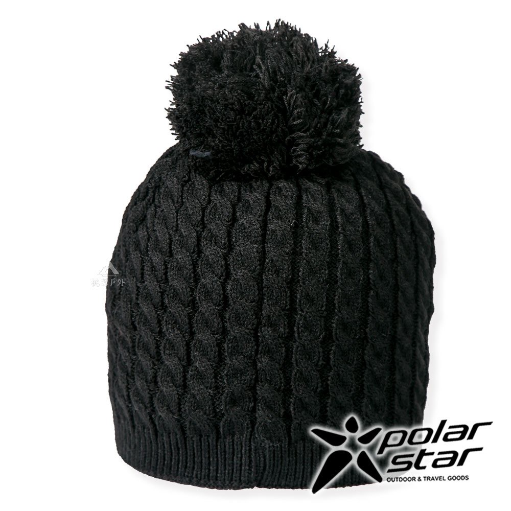 【PolarStar】女素色保暖帽『黑』P21604