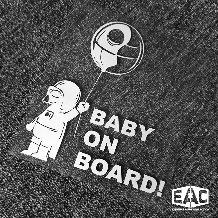 創意星球大戰絕地武士黑武士達斯維達 BABY ON BOARD鏤空車貼貼紙