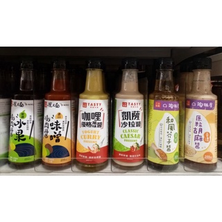 原燒鮮甜水果/味增燒肉。 舒果和風芥末醬/檸檬蜂蜜醬200ml/西堤咖哩優格醬、凱薩沙拉醬