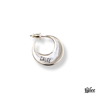 GOODFORIT/日本Calee Moon Roll Silver Pierce新月純銀耳環/單只
