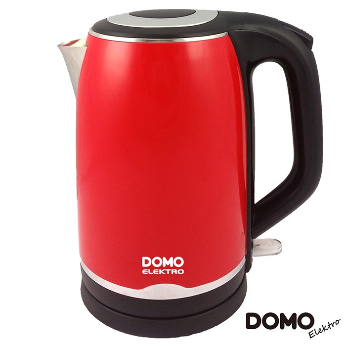 全新 比利時 DOMO 2.0L歐風雙層防燙304不鏽鋼快煮壺 電茶壺 DM491WKT