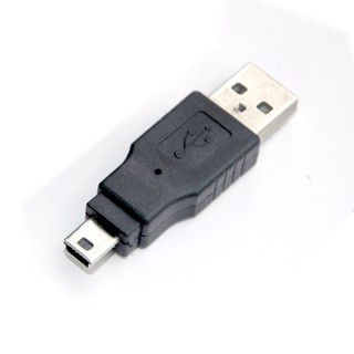 fujiei USB A公-迷你5Pin公 轉接頭 USB A公轉Mini USB公直頭 轉接頭