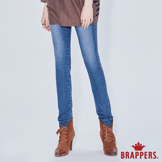 BRAPPERS 女款 新美尻系列-中腰彈性窄管褲-淺藍