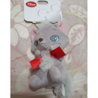 日本Disney 迪士尼 貓兒歷險記 小灰貓咪 害羞撒嬌 玩偶 娃娃 吊飾
