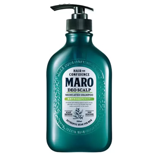 【迪迪耶小舖】日本 MARO 男性用 DEO SCALP 無矽靈洗髮精 480ml~綠罐 綠薄荷香✿