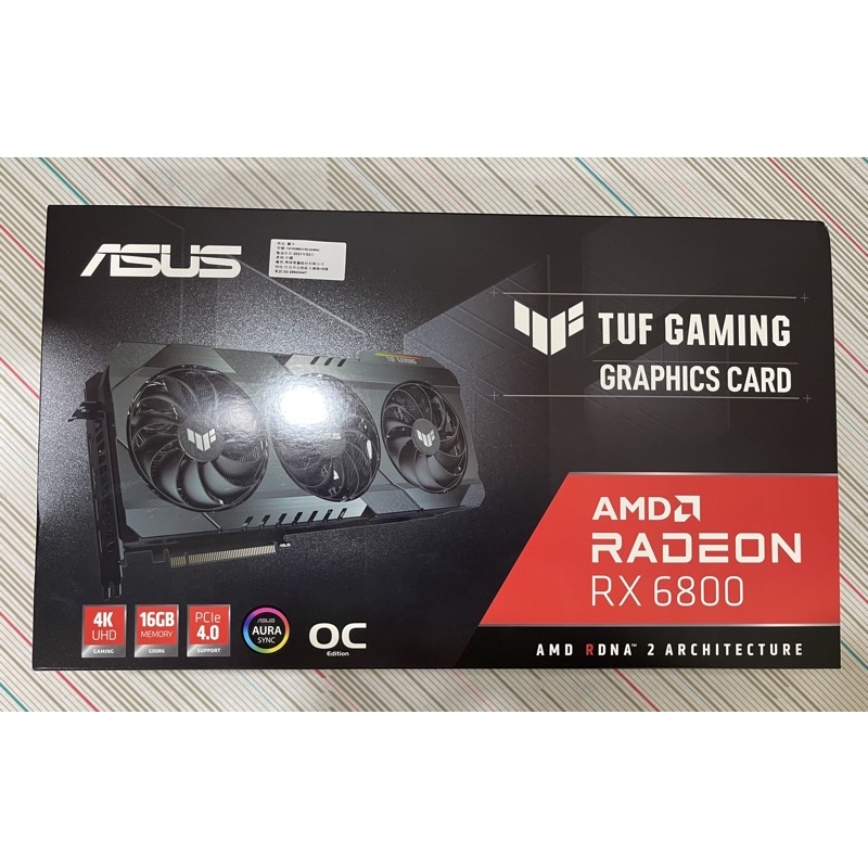 華碩 TUF RX6800-O16G-GAMING 顯示卡 6800顯示卡