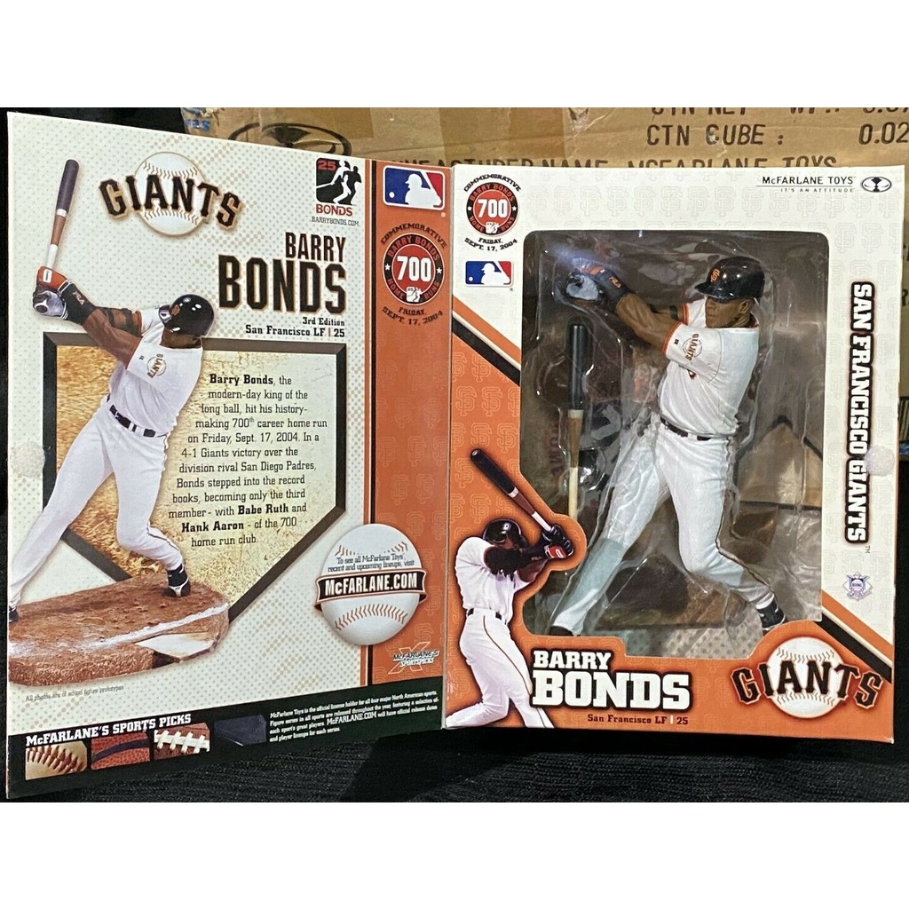 McFarlane Toys 麥法蘭 MLB Barry Bonds 700轟 公仔 (全新未拆) 絕版 邦茲 全壘打王