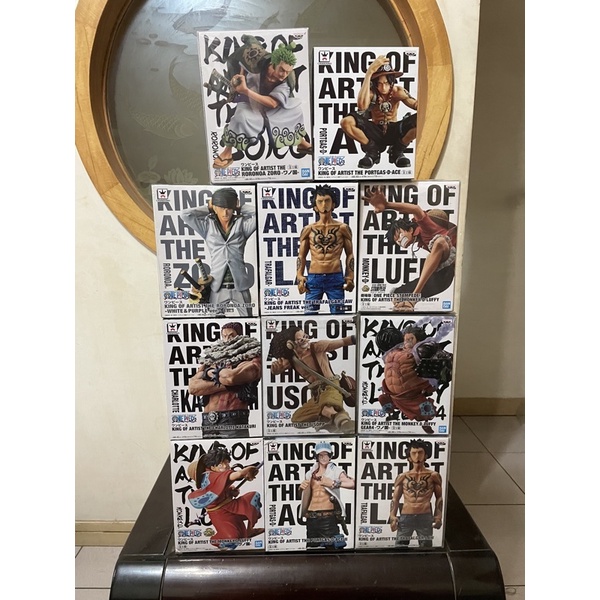 全新 未拆 日版 代理  藝術王者 king of art 海賊王 索隆 騙人布 魯夫 羅 卡二 艾斯