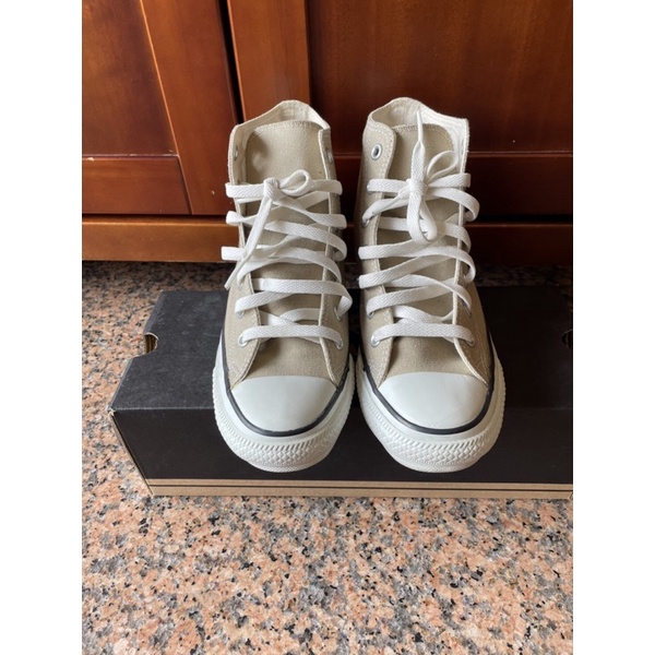 CONVERSE ALL STAR 奶茶色 高筒鞋 24.5