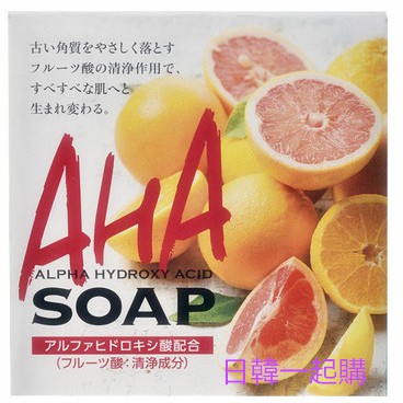 日本進口【CLOVER AHA 去角質洗面皂 / CLOVER SOAP 去角質沐浴皂 / 肥皂】   80g