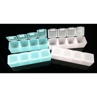 [蝦將軍]台灣製造!! 四格零件盒 收納盒 塑膠盒 分類盒 藥盒