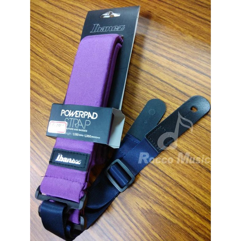 【羅可音樂工作室】Ibanez Powerpad Strap 吉他背帶 紫色